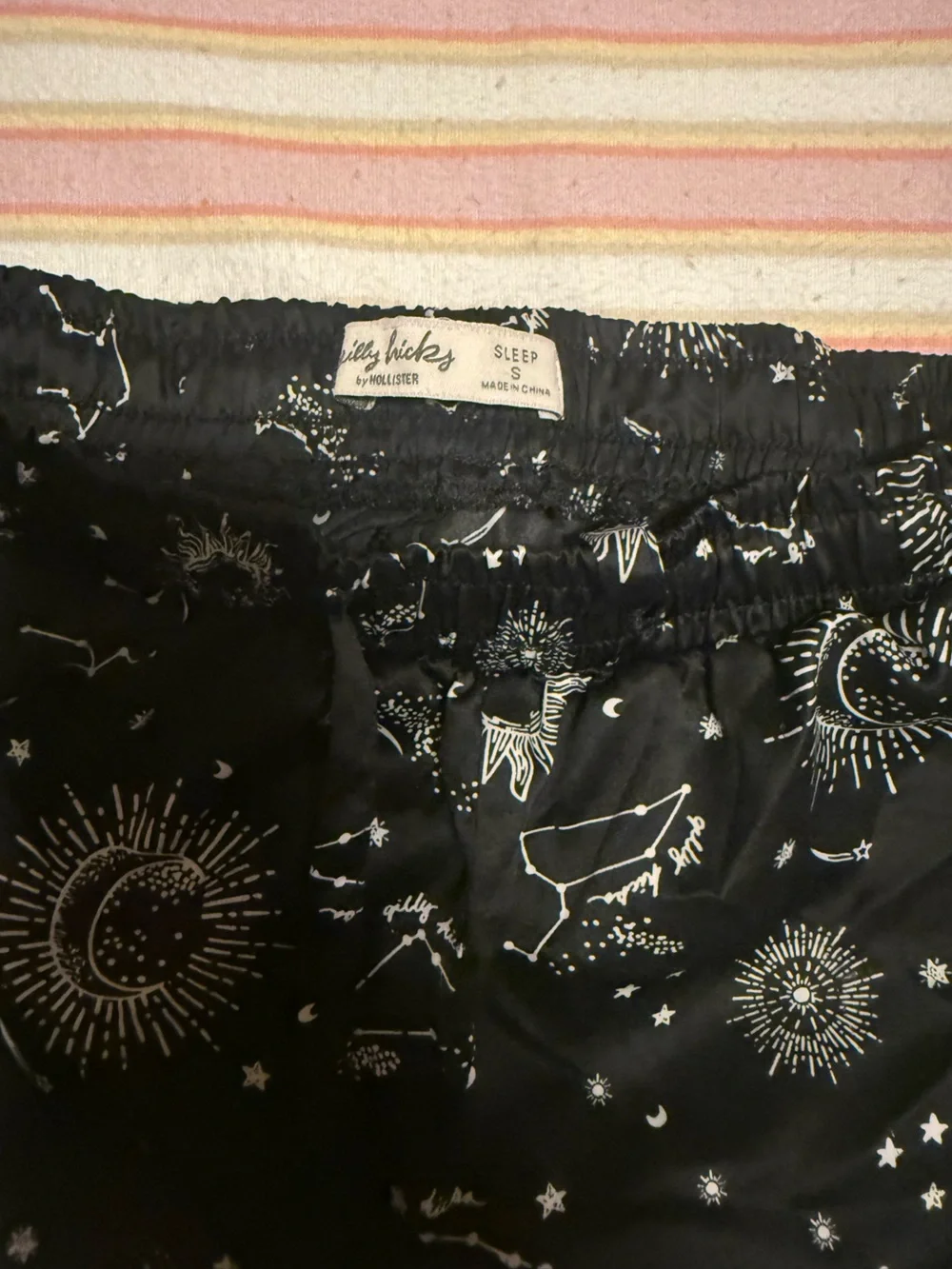 gilly hicks Black Celestial Print Women's sleep Shorts